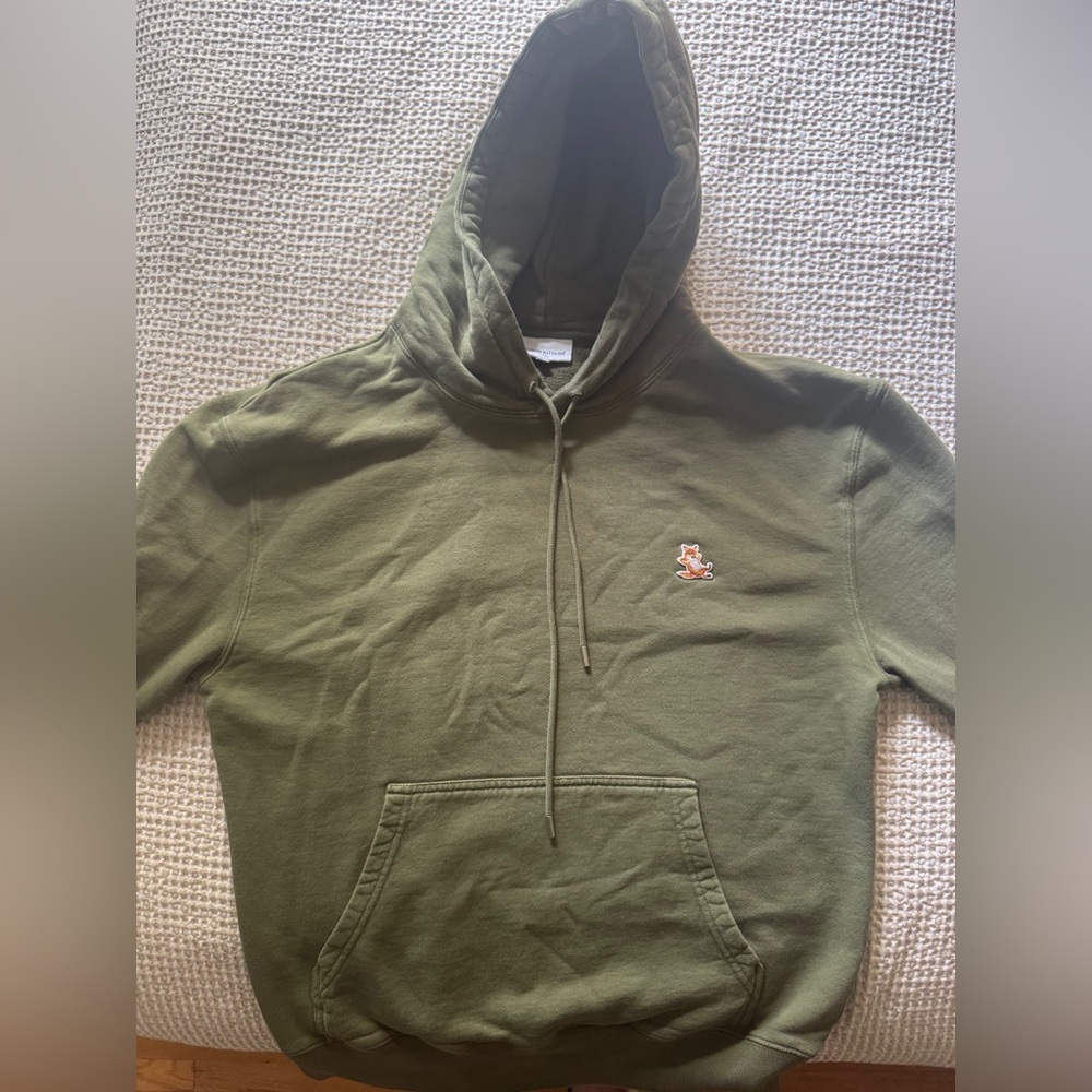 MAISON KITSUNE Olive Green Men's Sweater